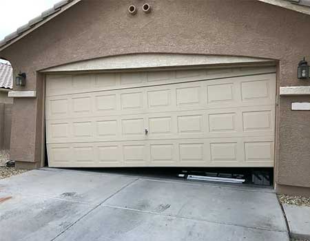 Off-track garage door